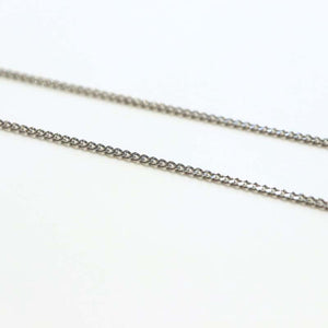 silver curb chain 18" - Carathea jewellers