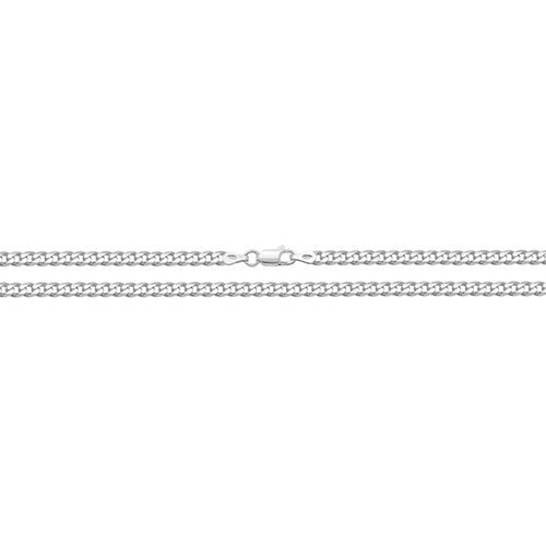 Silver Curb Link Chain Necklace