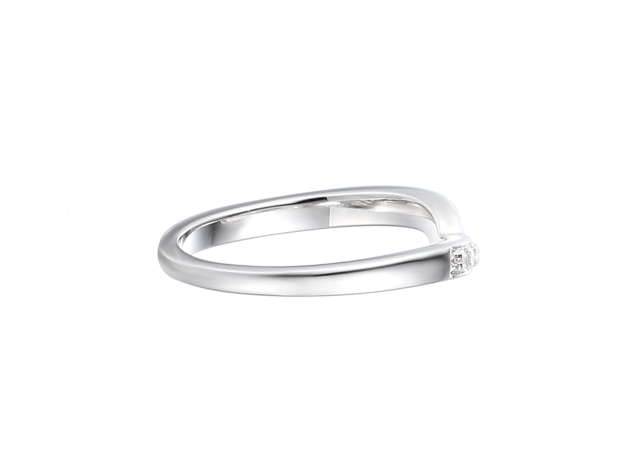 silver half eternity twist CZ ring - Carathea & Jools Bridgwater Jewellers