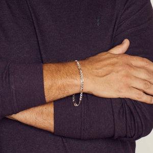 Silver figaro bracelet - Carathea