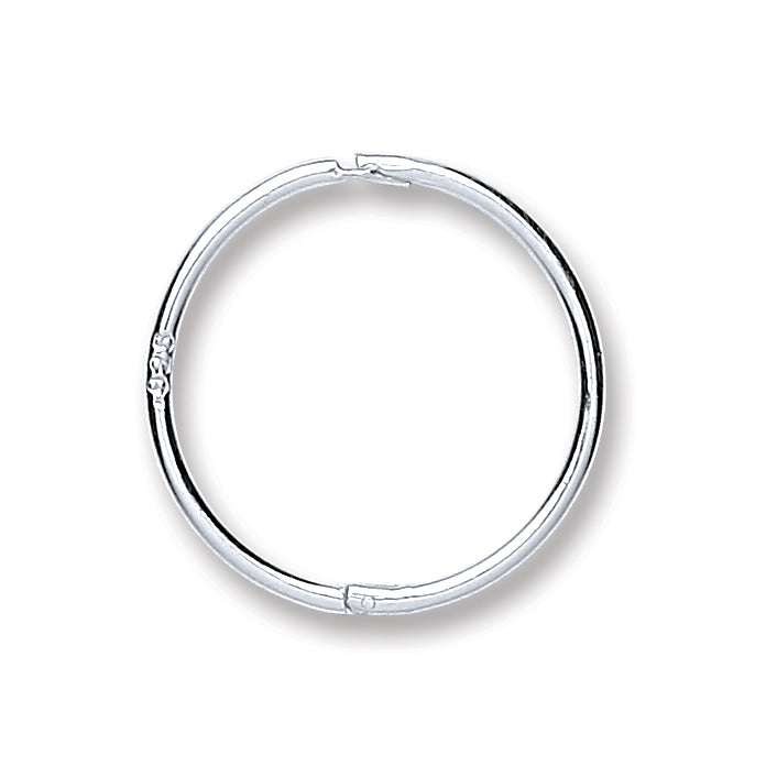 silver plain hinged sleepers 14mm - Carathea