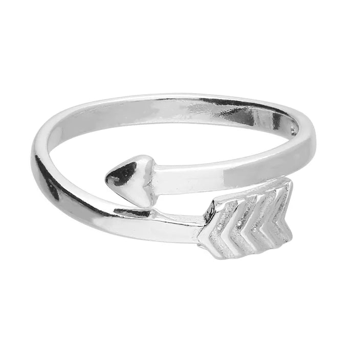 silver arrow toe ring - Carathea jewellers