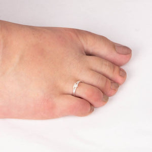 Silver Turtle Toe Ring