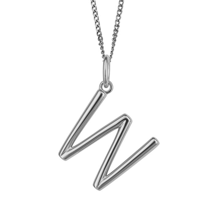 Silver Initial Pendant