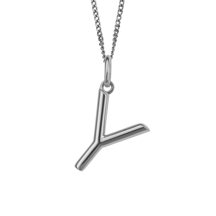Silver Initial Pendant
