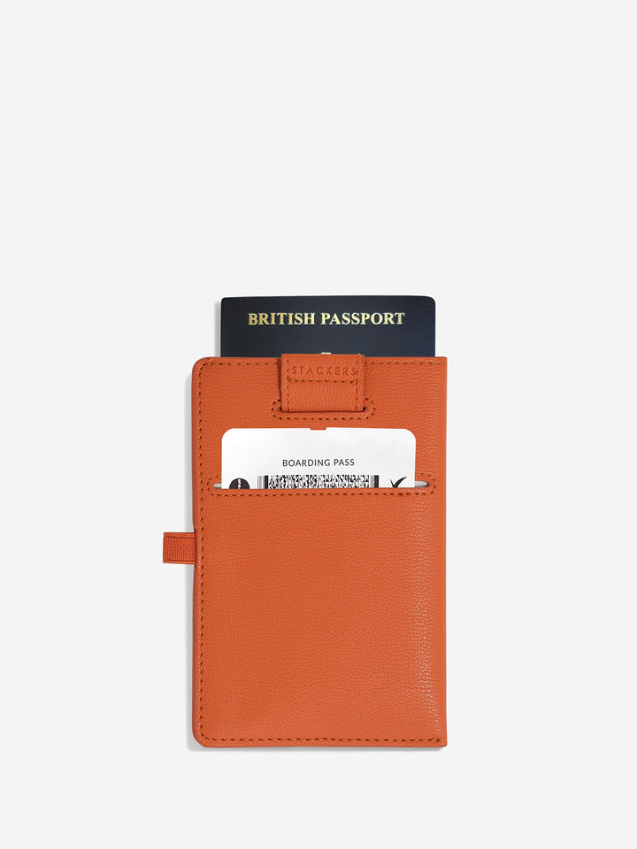 Stackers Orange Passport Sleeve