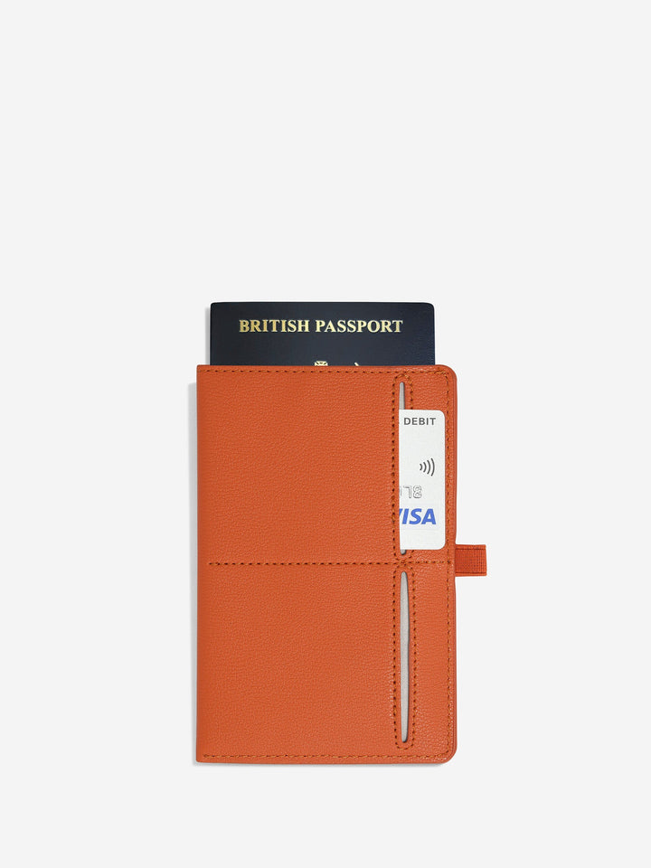 Stackers Orange Passport Sleeve