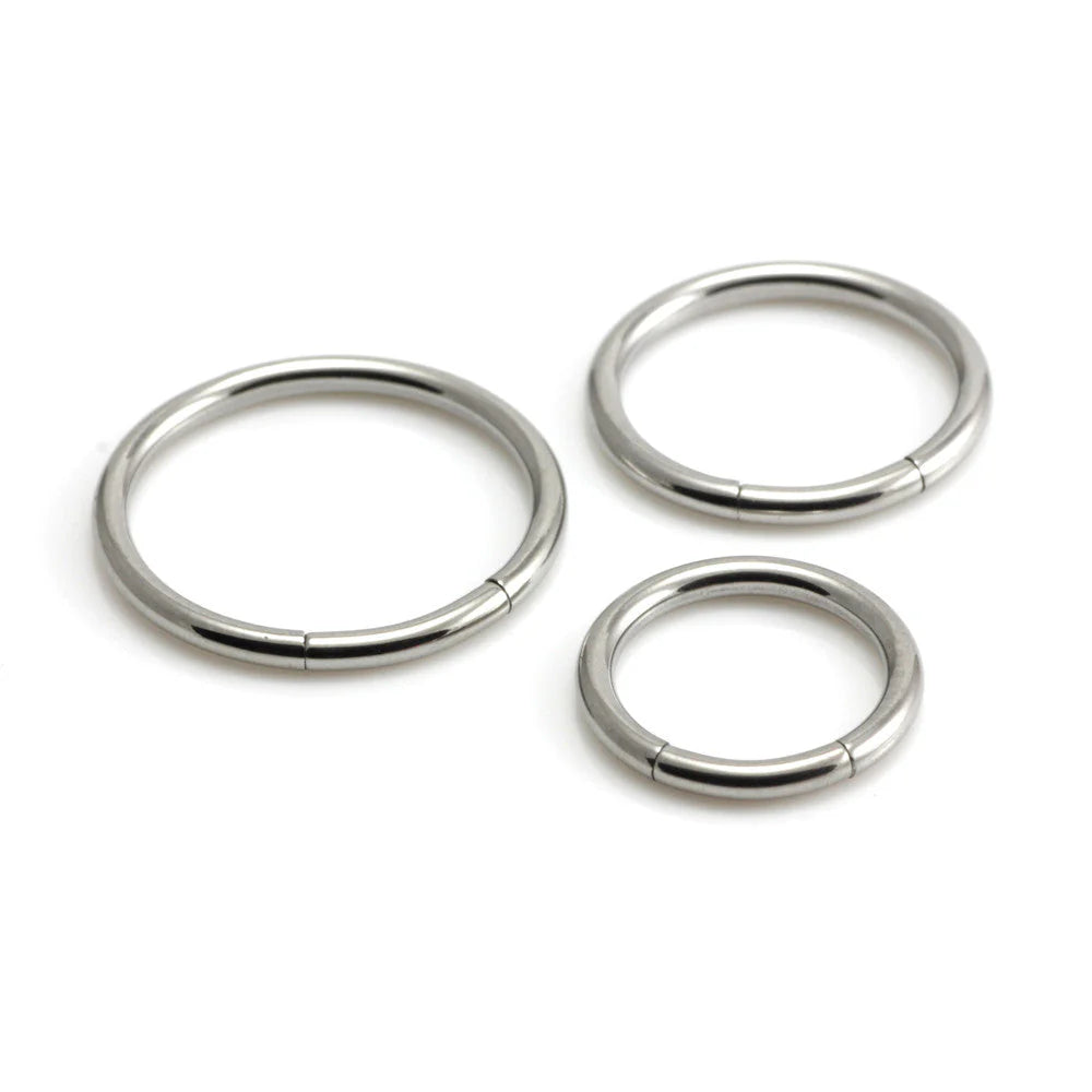 Steel hinge segment ring in various gauges - Carathea & Jools