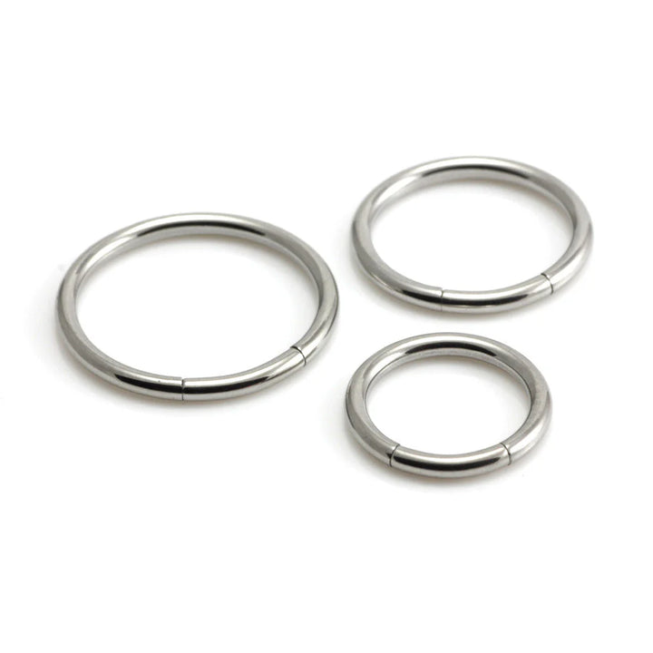 Steel hinge segment ring in various gauges - Carathea & Jools