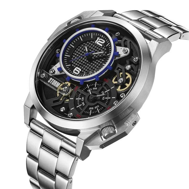 Men's Storm dualaton watch in blue - Carathea jewellers