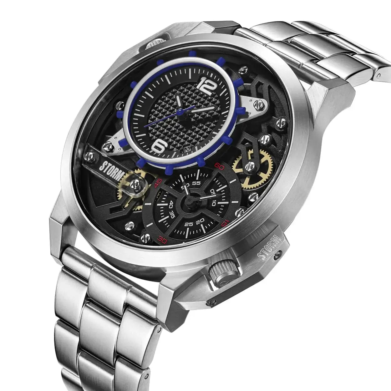 Men's Storm dualaton watch in blue - Carathea jewellers