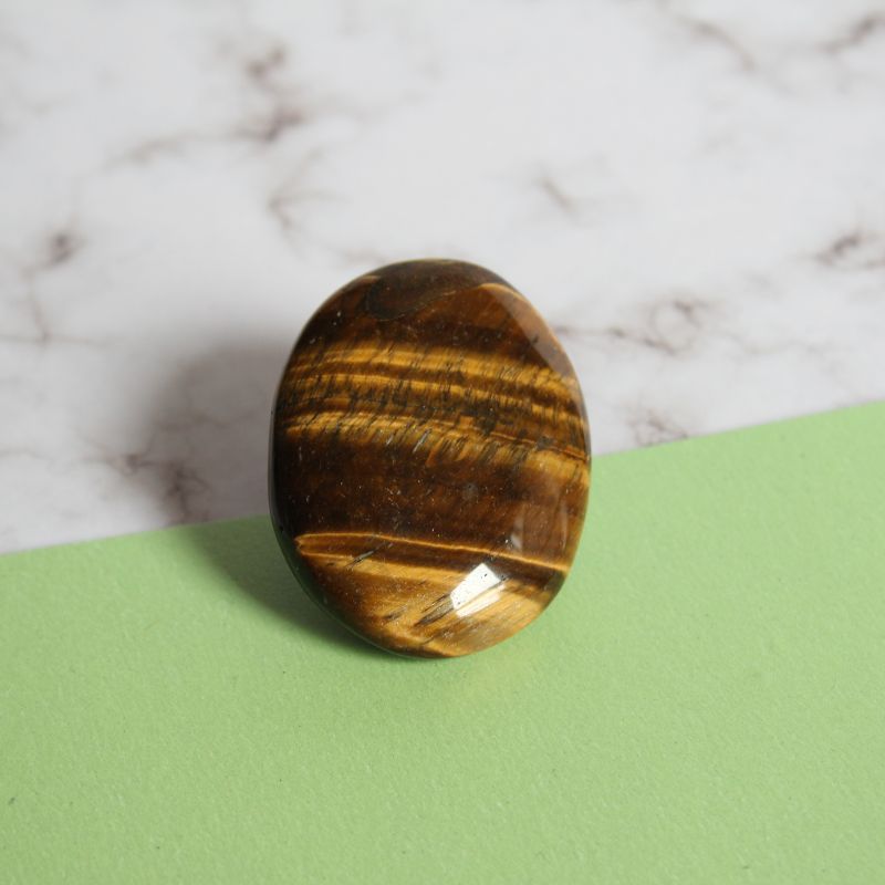 Golden Tiger's Eye Palm Stone