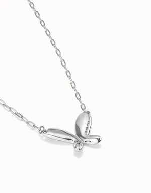 Silver plated butterfly necklace - Carathea jewellery