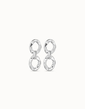 Uno de 50 double drop oval earrings - Carathea jewellers