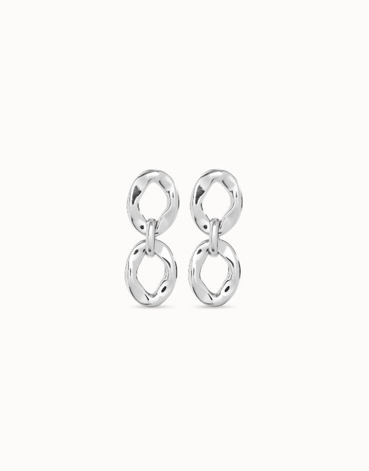 Uno de 50 double drop oval earrings - Carathea jewellers