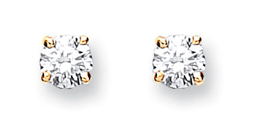 9ct Diamond Solitaire Earrings 0.15ct