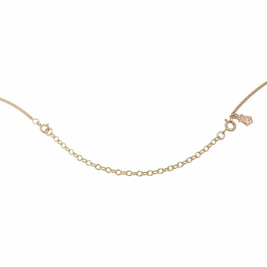 4" long gold extension chain - Carathea jewellers