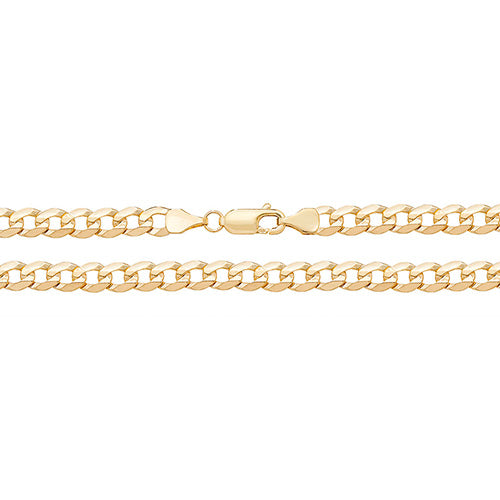 gold curb chain unisex 20" Jewellery Carathea