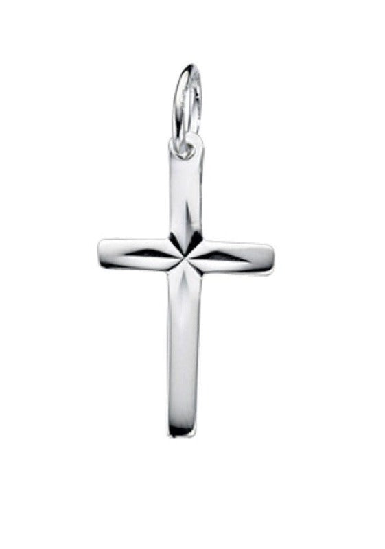 Diamond Cut Cross PENDANT Jewellery Carathea