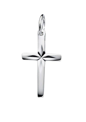 Diamond Cut Cross PENDANT Jewellery Carathea 