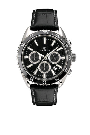 BLK DIAL &STRAP CHRONO Watches ACCURIST 