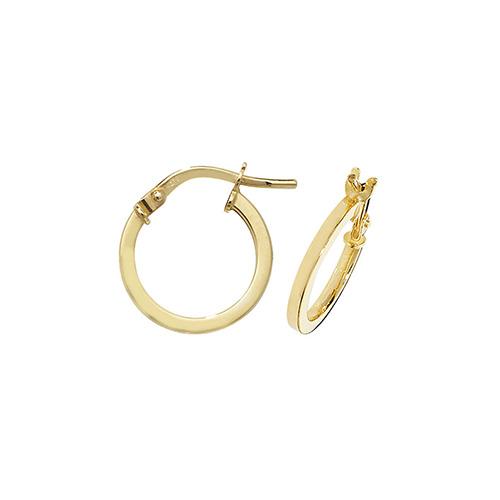 9ct Gold Ladies Hoop Earrings Jewellery