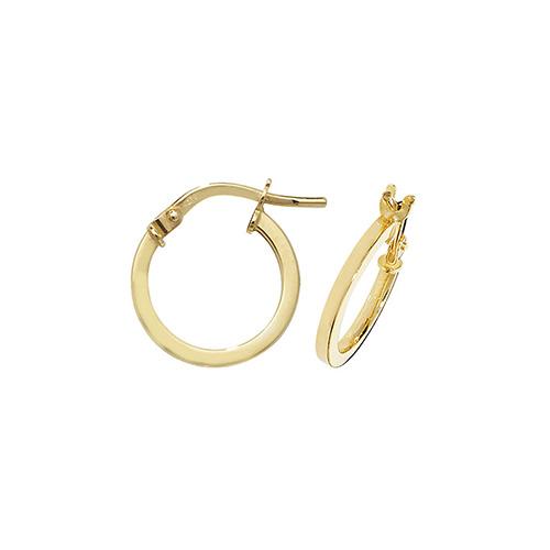 9ct Gold Ladies Hoop Earrings Jewellery 
