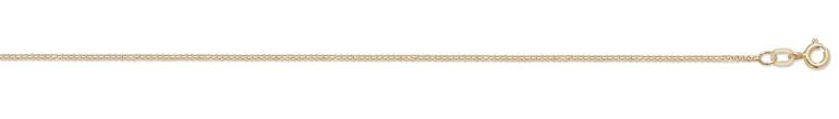 9ct Gold Box Chain Anklet Jewellery Treasure House Limited 