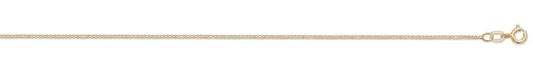 9ct Gold Box Chain Anklet Jewellery Treasure House Limited 