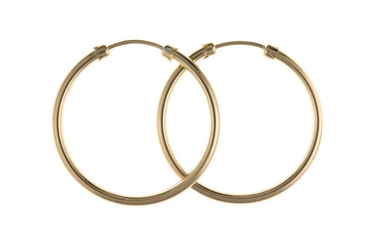 9ct Gold Hoop Earrings Jewellery Carathea