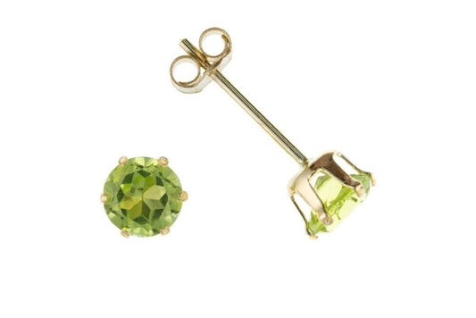 9ct Gold Studs with Peridot Jewellery Carathea