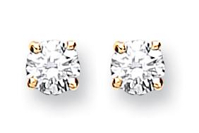 9ct Diamond Solitaire Earrings 0.15ct