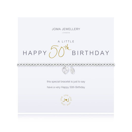 Joma Jewellery 2074 'A Little 50th Birthday' Bracelet "A Little" Bracelets Joma Jewellery 