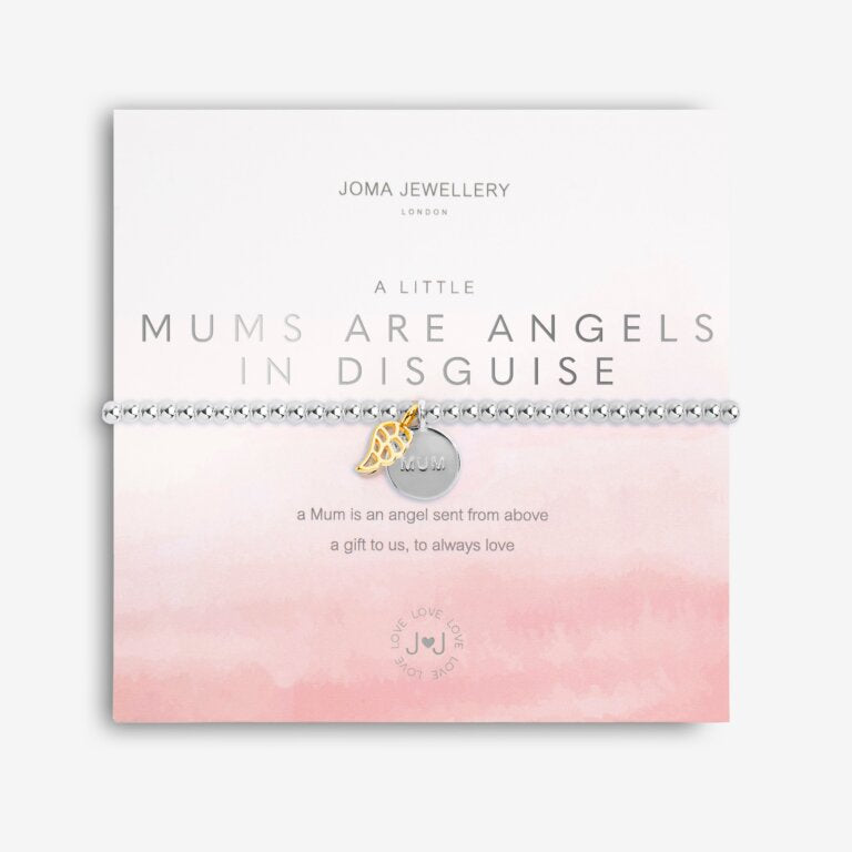 A Little 'Mums are Angels in Disguise' Bracelet 5046 "A Little" Bracelets JOMA JEWELLERY 