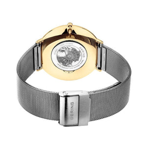 Ladies Bering Two-Tone Ultra-Slim Watch Milanese Strap 15739-010 Watches Bering 