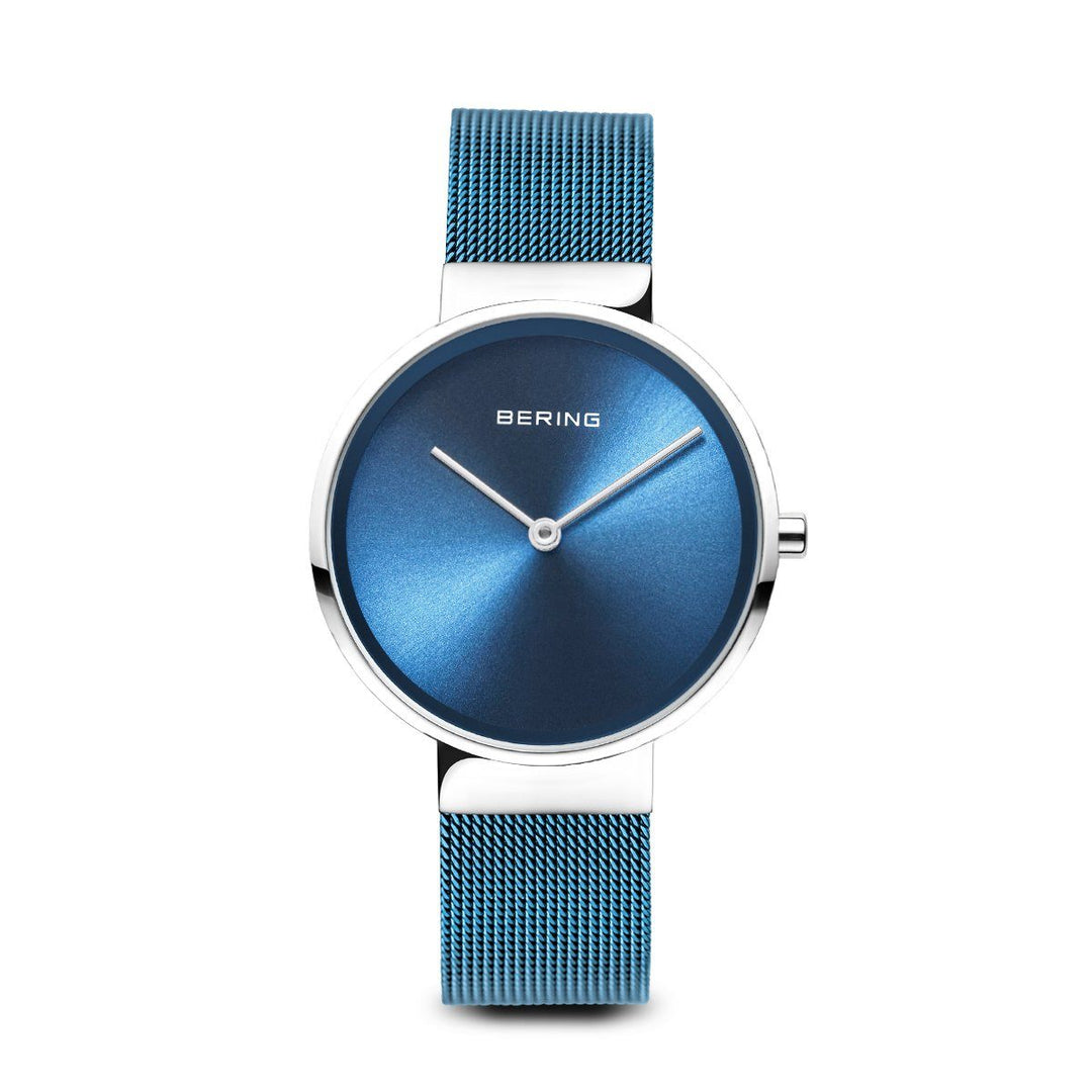 Ladies Bering Watch with Blue Milanese Strap 14531-308 Watches Bering