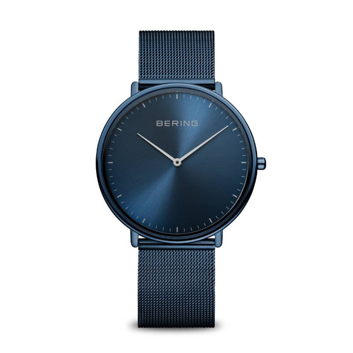 Ladies Bering Ultra-Slim Watch in Blue with Milanese Strap 15739-397 Watches Bering