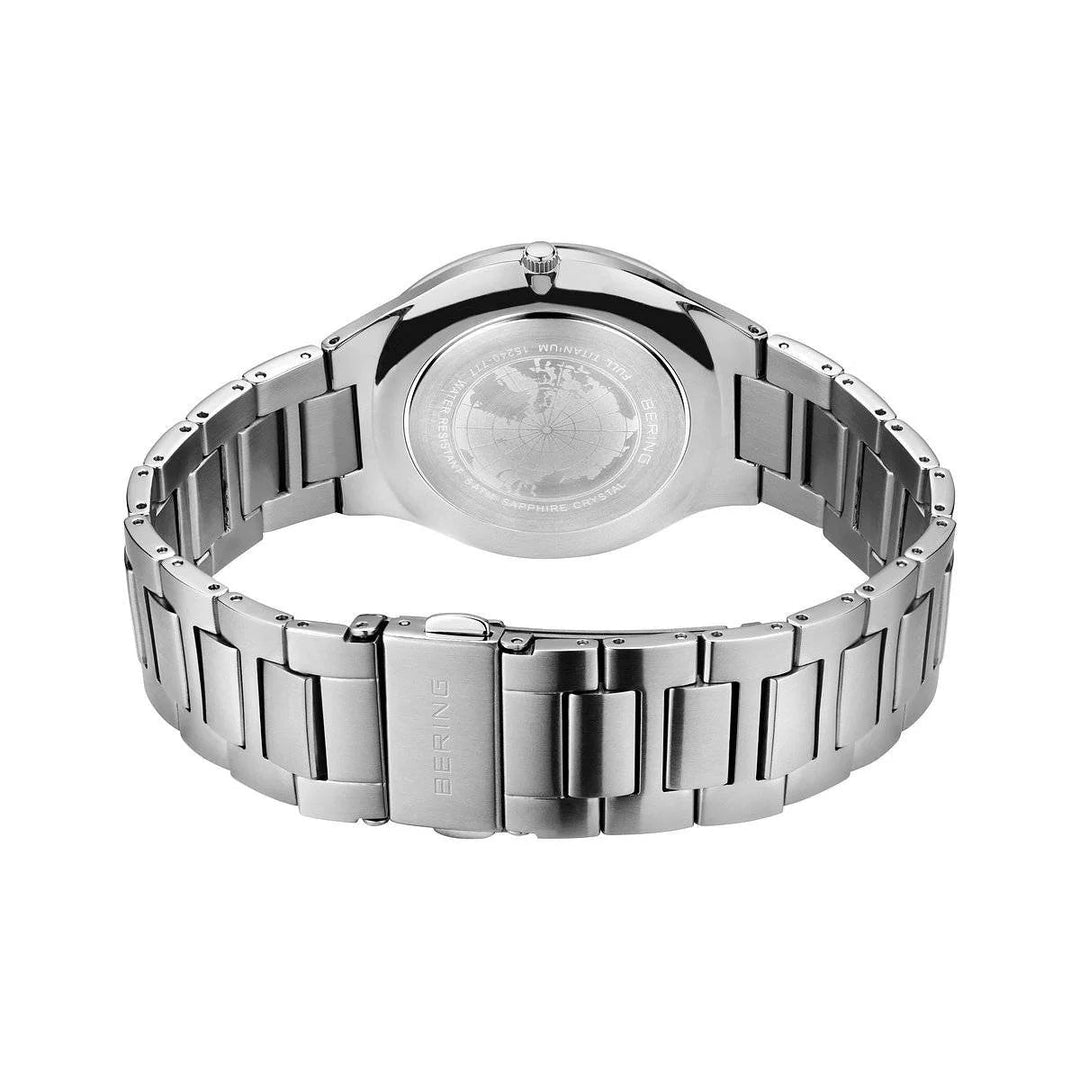 Bering Men's Titanium Watch with Blue Dial 15240-777 Watches Bering