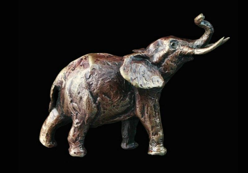Bronze Elephant Miniature Sculpture Giftware Richard Cooper & Co