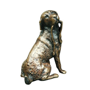 Bronze Labrador with Lead Sculpture Gifts Richard Cooper & Co 