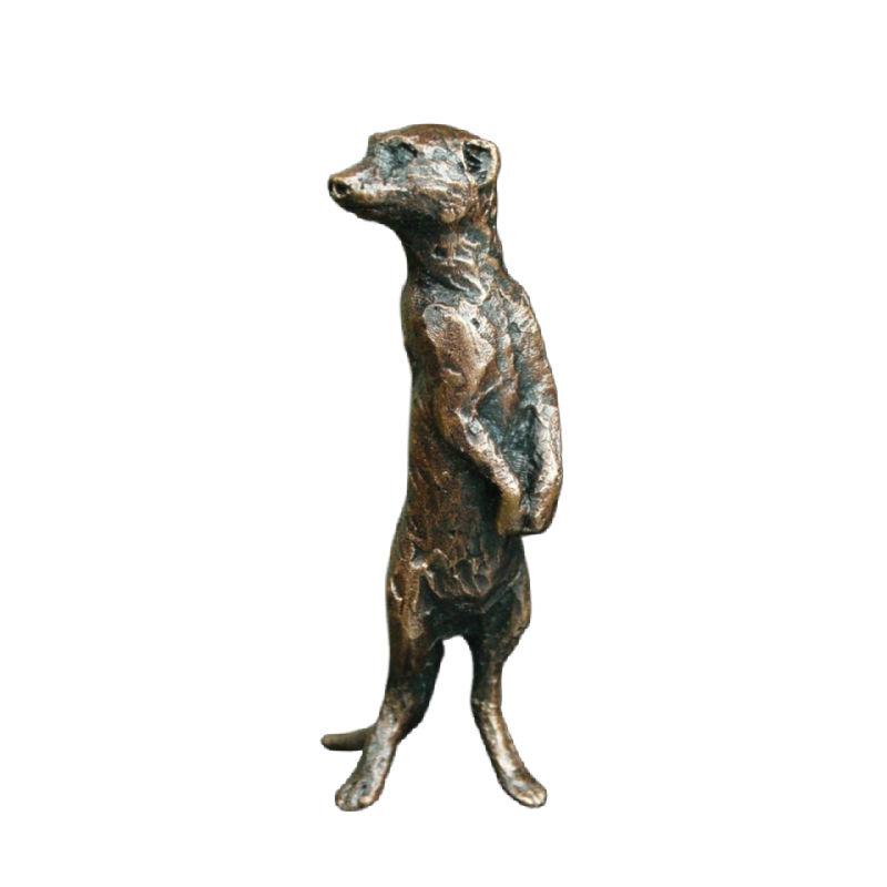 Bronze Meerkat, Standing Sculpture Gifts Richard Cooper & Co 