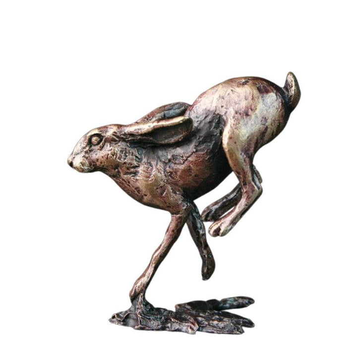 Bronze Running Hare Sculpture Gifts Richard Cooper & Co