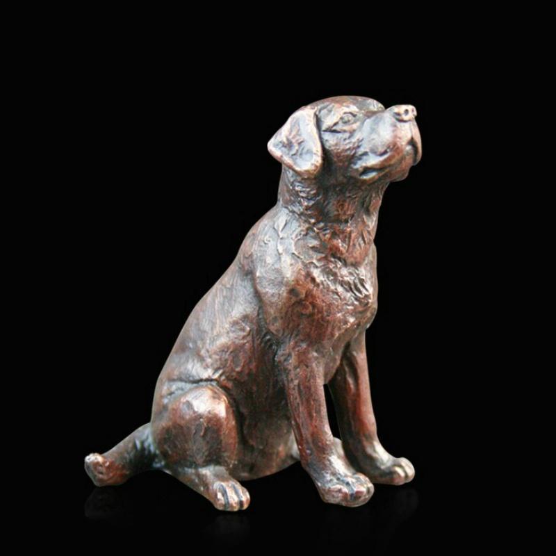 Bronze Labrador Sitting Limited Edition Sculpture Gifts Richard Cooper & Co