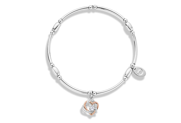 Clogau Silver 'Always in my Heart' Affinity Bracelet with White Topaz 3SAFF0361 Bracelets Carathea