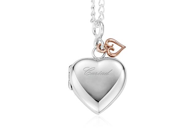 Clogau Gold Cariad Locket with Welsh Gold SCLP Necklaces & Pendants CLOGAU GOLD