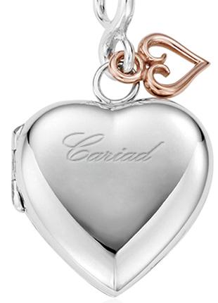 Clogau Gold Cariad Locket with Welsh Gold SCLP Necklaces & Pendants CLOGAU GOLD