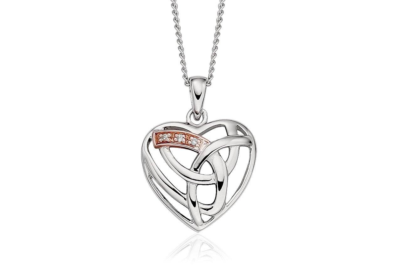 Clogau Cwtch Silver Double Heart Affinity | Welsh Gold by Clogau Jewellery