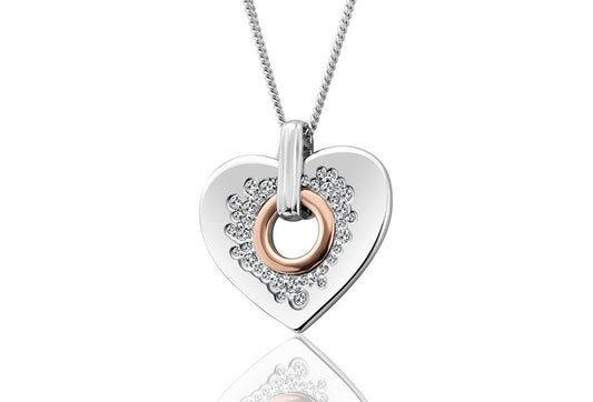 Clogau Gold Sparkle Heart Pendant 3SCCP01 Jewellery CLOGAU GOLD 