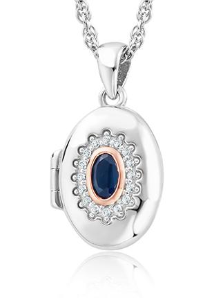 Clogau Princess Diana Sapphire Locket Pendant 3SLDD0072 Carathea