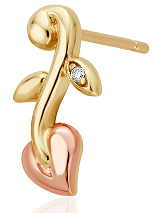 Clogau Vine of Leaves Diamond Stud Earrings GTOL0056 Earrings CLOGAU GOLD 
